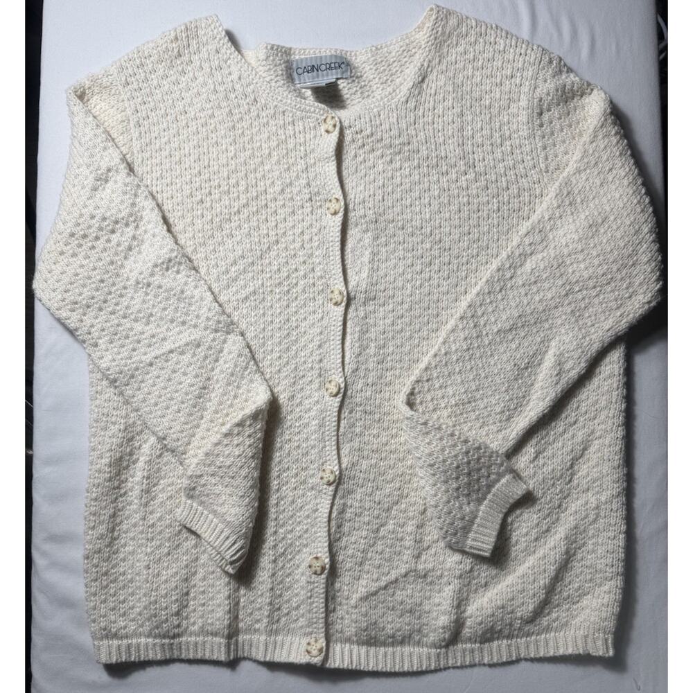 Cabin Creek Cardigan Sweater Large Petite